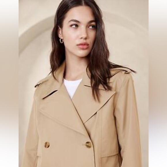 Banana Republic Classic Beige Trench Coat - Picture 3 of 12